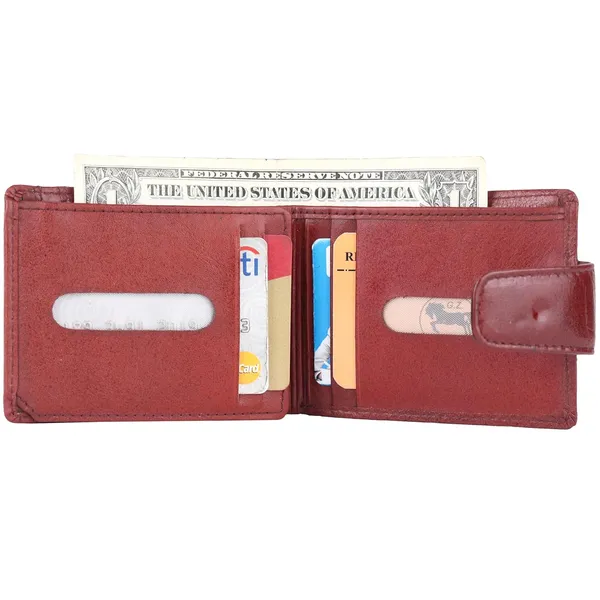 Tan_Faux_Leather_Open_Top_Wallet_For_Men