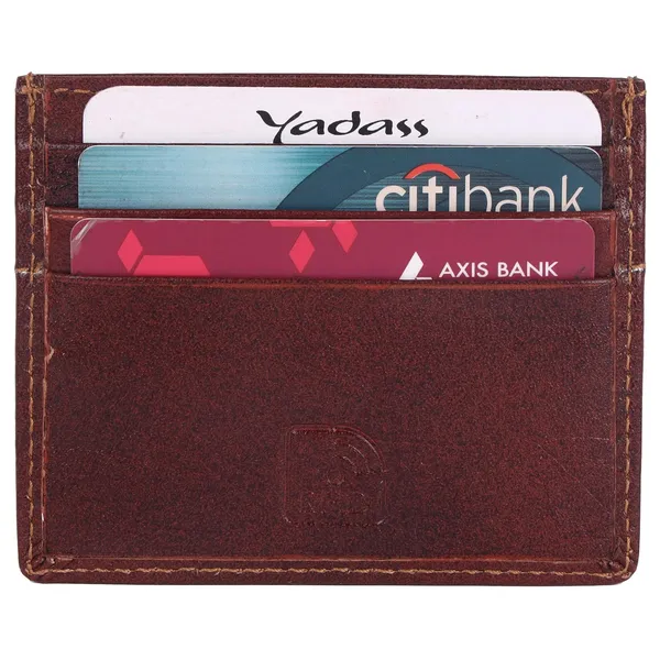 Brown_Faux_Leather_Open_Top_Card_Holder_For_Unisex
