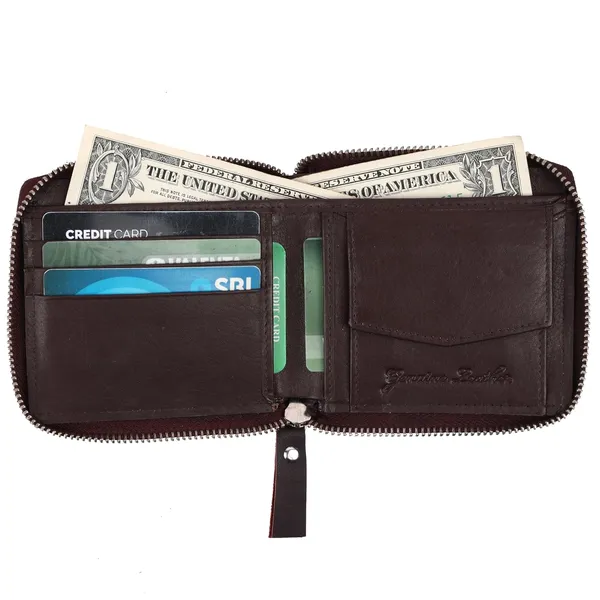 Brown_Faux_Leather_Bifold_Wallet_For_Men