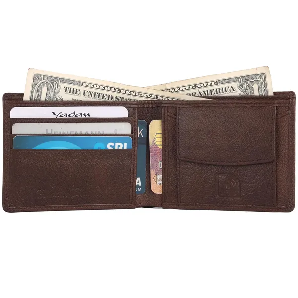 Brown_Faux_Leather_Bifold_Wallet_For_Men