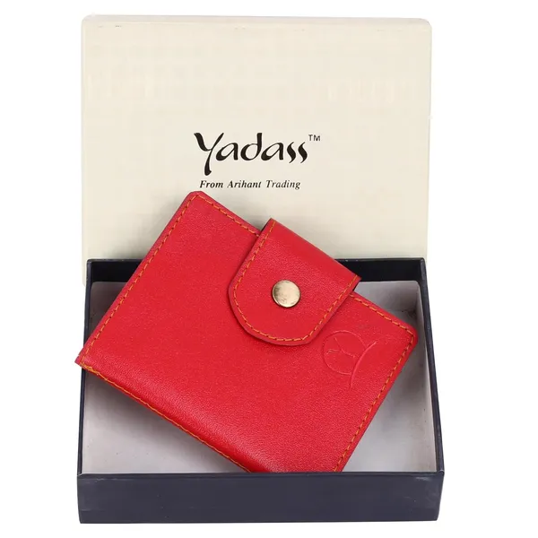 Red_Faux_Leather_Zipper_Card_Holder_For_Unisex