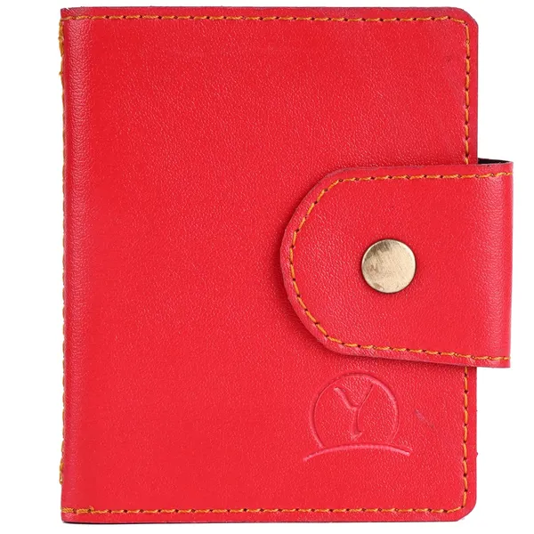 Red_Faux_Leather_Zipper_Card_Holder_For_Unisex