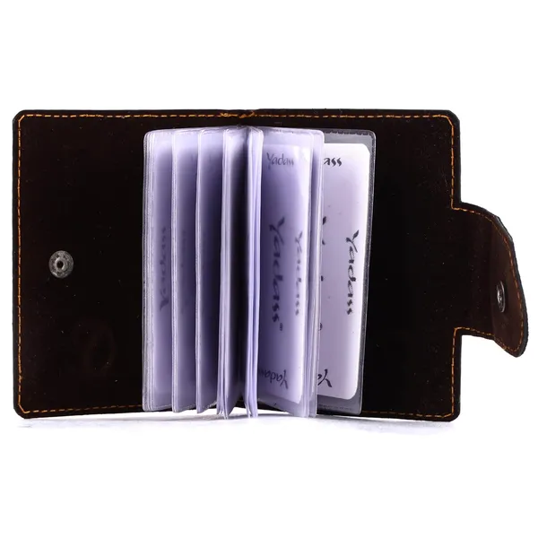 Coffee_Brown_Faux_Leather_Zipper_Card_Holder_For_Unisex
