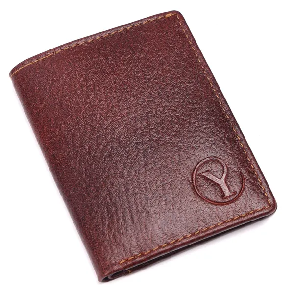 Brown_Faux_Leather_Open_Top_Card_Holder_For_Unisex