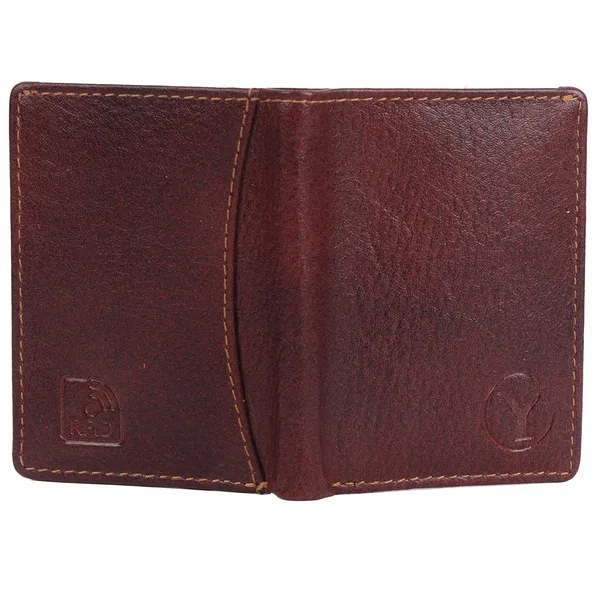 Brown_Faux_Leather_Open_Top_Card_Holder_For_Unisex