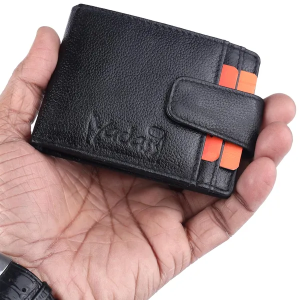 Black_Faux_Leather_Card_Holder_Wallet_For_Men