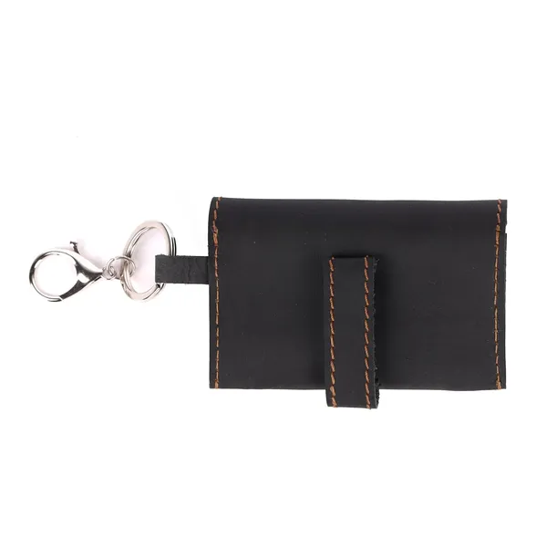 Black_Faux_Leather_Zipper_Earbud_Case_For_Adults