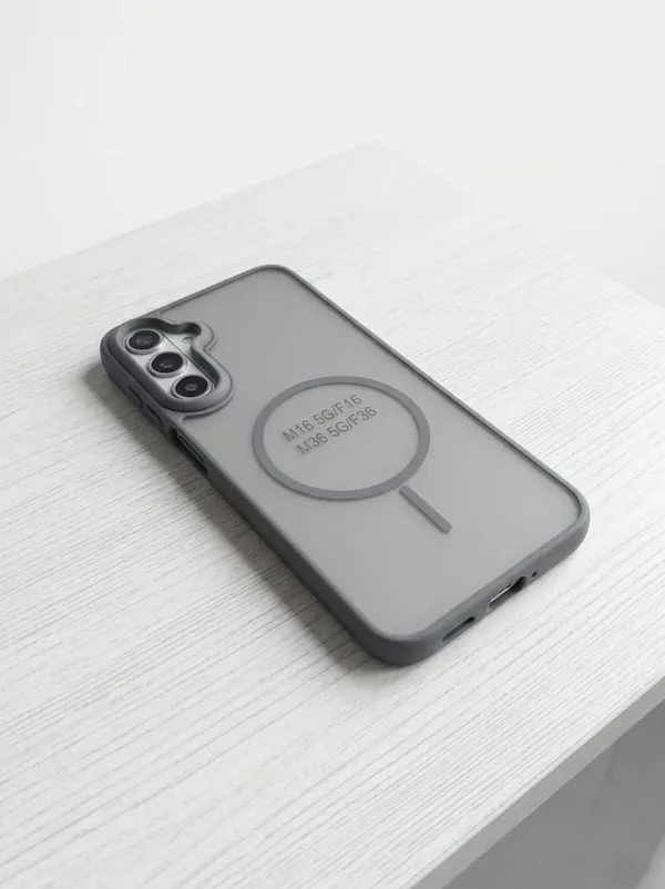 Samsung_Galaxy_M16/F16/M36/F36_Tpu_Rubber_Grey_Back_Cover