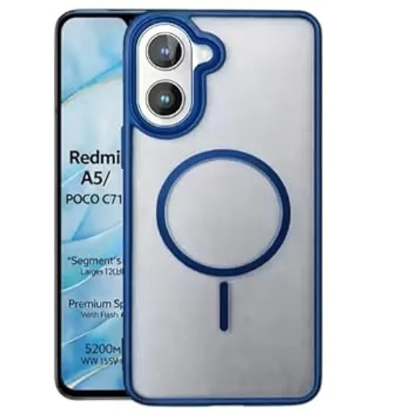 Blue_Tpu_Rubber_Back_Cover_For_Redmi_A5/Poco_C71
