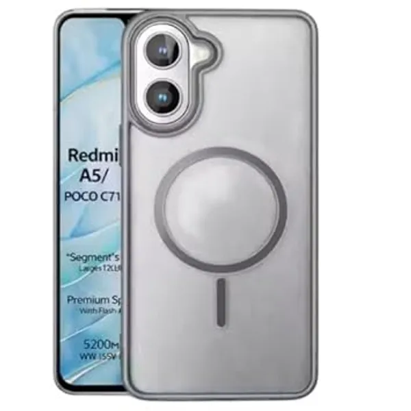 Grey_Tpu_Rubber_Back_Cover_For_Redmi_A5/Poco_C71
