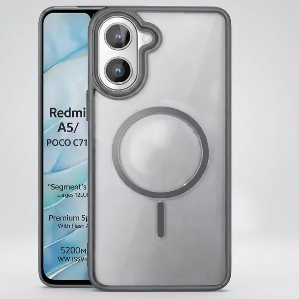 Grey_Tpu_Rubber_Back_Cover_For_Redmi_A5/Poco_C71