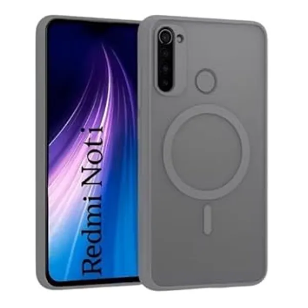Grey_Tpu_Rubber_Back_Cover_For_Redmi_Note_8