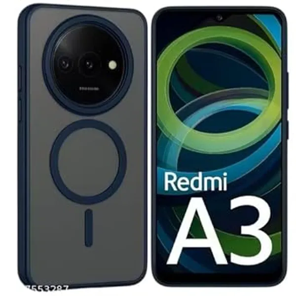 Blue_Tpu_Rubber_Back_Cover_For_Redmi_A3X/A3/Poco_C61