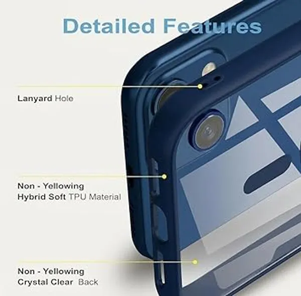 Blue_Tpu_Rubber_Back_Cover_For_Redmi_A3X/A3/Poco_C61
