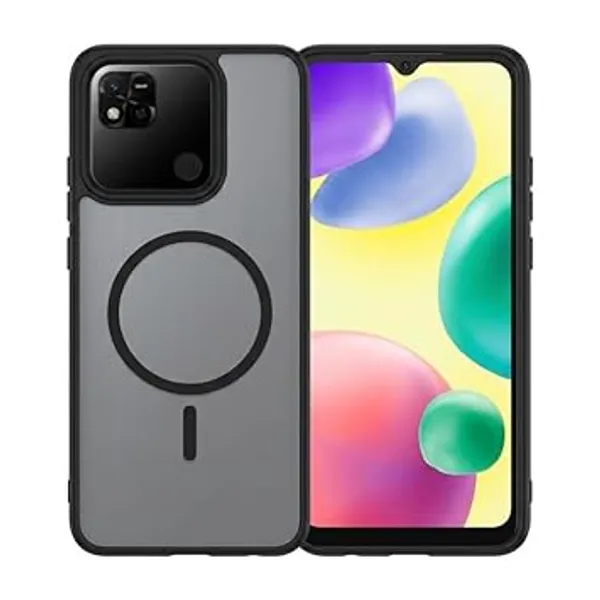 Black_Tpu_Rubber_Back_Cover_For_Redmi_9C/10A/Poco_C31