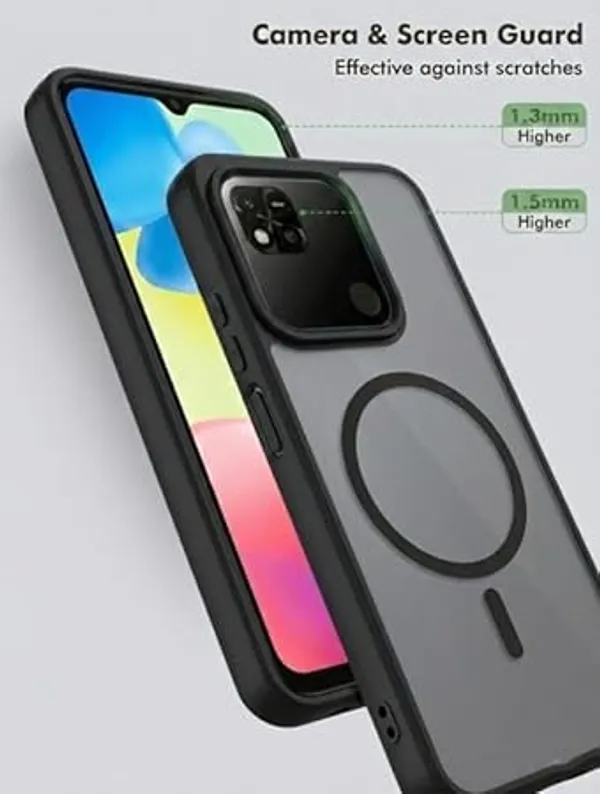 Black_Tpu_Rubber_Back_Cover_For_Redmi_9C/10A/Poco_C31