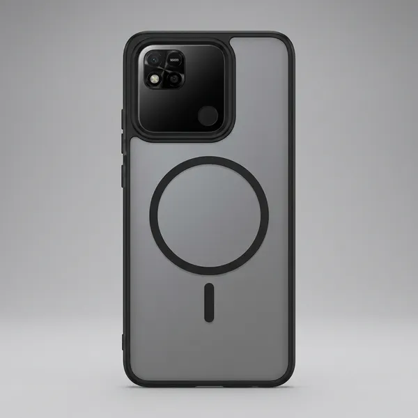 Black_Tpu_Rubber_Back_Cover_For_Redmi_9C/10A/Poco_C31