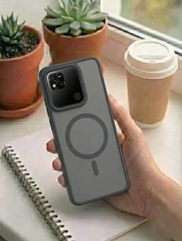 Grey_Tpu_Rubber_Back_Cover_For_Redmi_9C/10A/Poco_C31