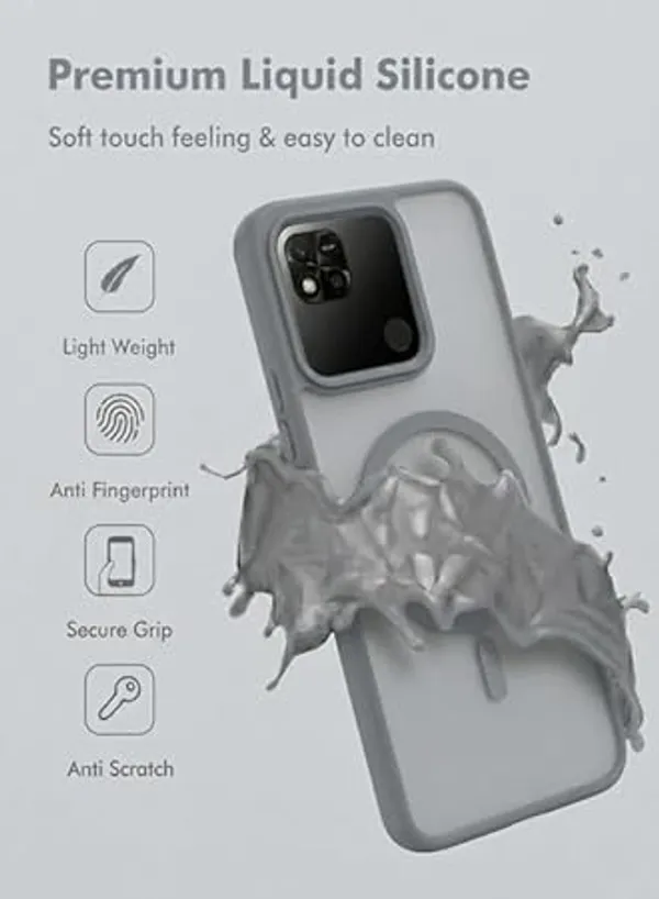 Grey_Tpu_Rubber_Back_Cover_For_Redmi_9C/10A/Poco_C31