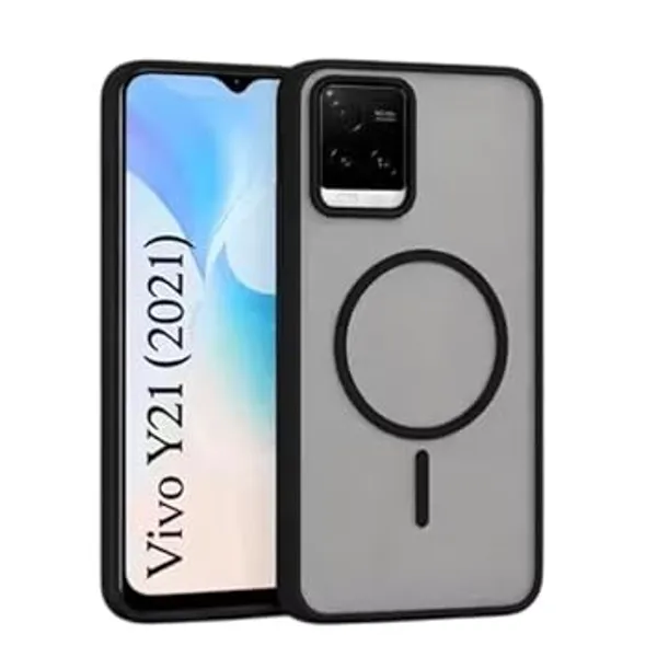 Vivo_Y21/Y33S_Tpu_Rubber_Black_Back_Cover