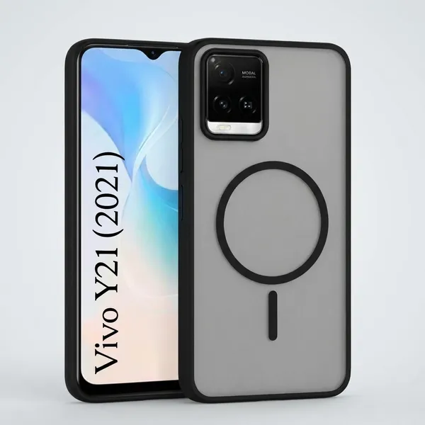 Vivo_Y21/Y33S_Tpu_Rubber_Black_Back_Cover