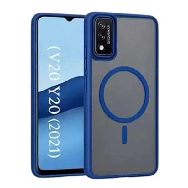 Blue_Tpu_Rubber_Back_Cover_For_Vivo_Y20/Y20S