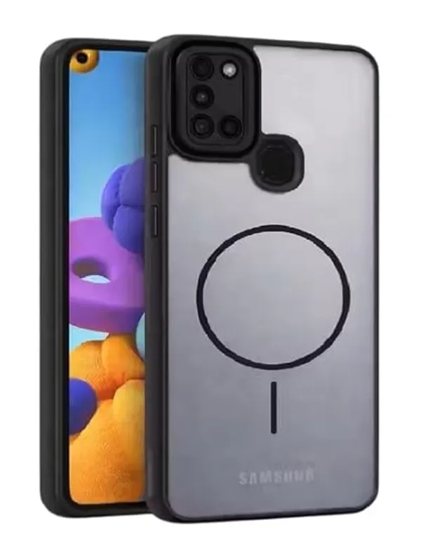 Black_Tpu_Rubber_Back_Cover_For_Samsung_A21S
