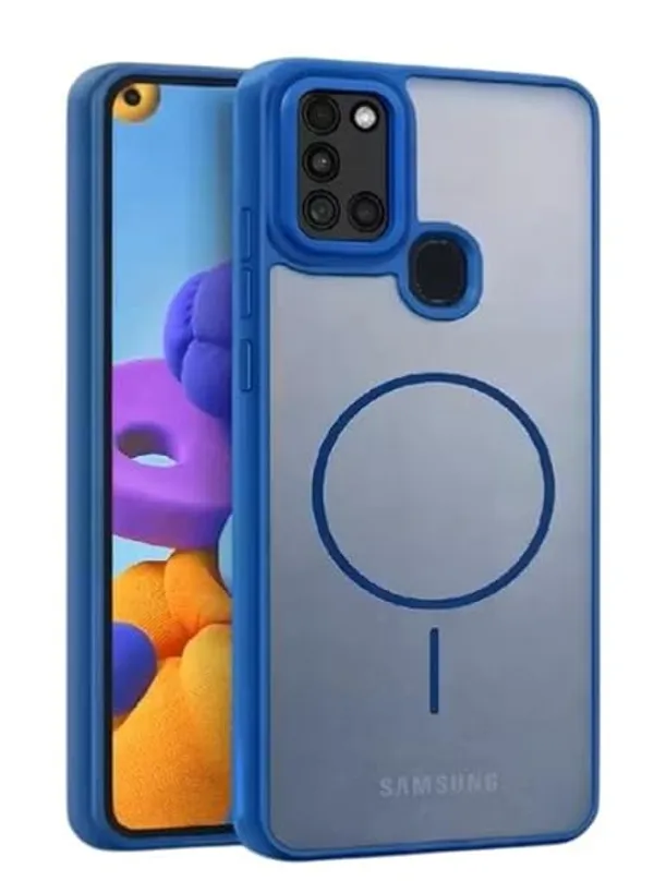 Blue_Tpu_Rubber_Back_Cover_For_Samsung_A21S