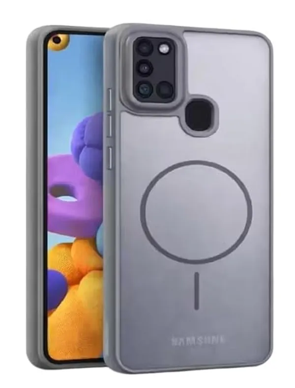 Grey_Tpu_Rubber_Back_Cover_For_Samsung_A21S