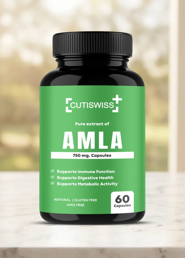 Cutiswiss_Amla_Capsules_|_750_mg_|_Natural_Vitamin_C_Supplement_for_Immunity,_Hair_&_Skin_Wellness_|_Supports_Digestive_Health_|_Pure_Extract_of_Amla_|_Natural_Ayurvedic_Herbal_Supplement_|_Daily_Supplement_for_Overall_Wellness_|_Supplement_for_Men_&_Women_|Pack_of_60_Capsules
