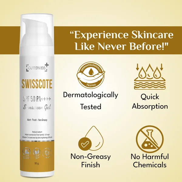 Swisscote_Spf_50_PA_++++_Sunscreen_Gel_|_Enriched_With_Vitamin_C_|_Lightweight,_Gel-Based_Formula_To_Provide_Broad-Spectrum_Protection_Against_Harmful_Uv_Rays_|_50Gm