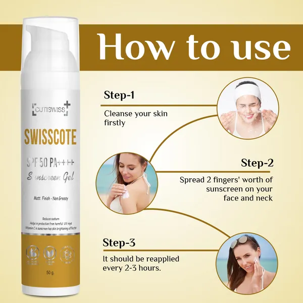 Swisscote_Spf_50_PA_++++_Sunscreen_Gel_|_Enriched_With_Vitamin_C_|_Lightweight,_Gel-Based_Formula_To_Provide_Broad-Spectrum_Protection_Against_Harmful_Uv_Rays_|_50Gm