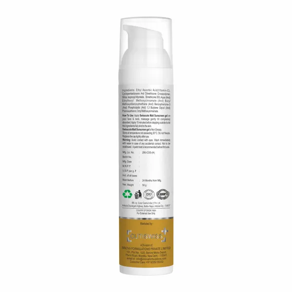 Swisscote_Spf_50_PA_++++_Sunscreen_Gel_|_Enriched_With_Vitamin_C_|_Lightweight,_Gel-Based_Formula_To_Provide_Broad-Spectrum_Protection_Against_Harmful_Uv_Rays_|_50Gm