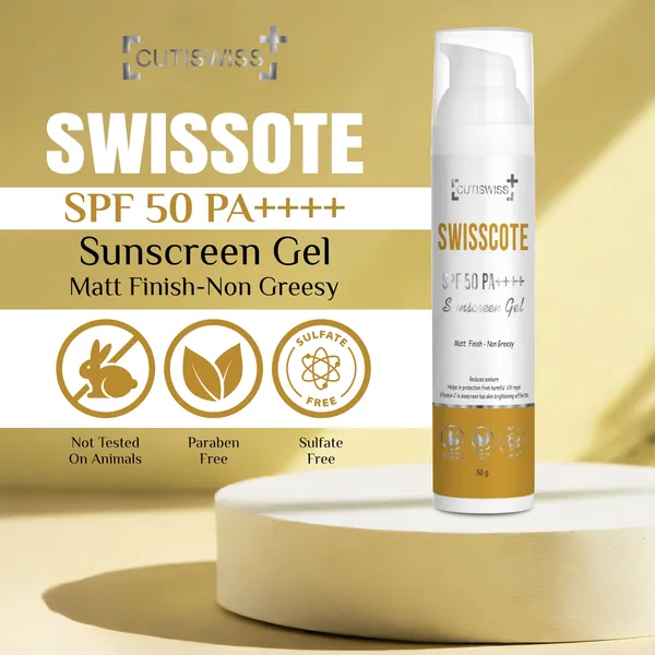 Swisscote_Spf_50_PA_++++_Sunscreen_Gel_|_Enriched_With_Vitamin_C_|_Lightweight,_Gel-Based_Formula_To_Provide_Broad-Spectrum_Protection_Against_Harmful_Uv_Rays_|_50Gm