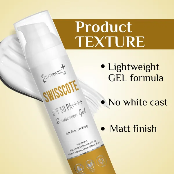 Swisscote_Spf_50_PA_++++_Sunscreen_Gel_|_Enriched_With_Vitamin_C_|_Lightweight,_Gel-Based_Formula_To_Provide_Broad-Spectrum_Protection_Against_Harmful_Uv_Rays_|_50Gm