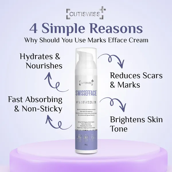 Swissefface_Marks_Removal_Cream_|_Enriched_With_Almond_Oil,_Hyaluronic_Acid,_Allantoin,_And_Centella_Asiatica_Extract,_To_Target_&_Fade_Dark_Spots_&_Marks,_Improve_Skin_Texture,_&_Enhance_Overall_Skin_Health_|_50Gm