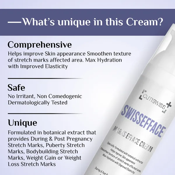 Swissefface_Marks_Removal_Cream_|_Enriched_With_Almond_Oil,_Hyaluronic_Acid,_Allantoin,_And_Centella_Asiatica_Extract,_To_Target_&_Fade_Dark_Spots_&_Marks,_Improve_Skin_Texture,_&_Enhance_Overall_Skin_Health_|_50Gm