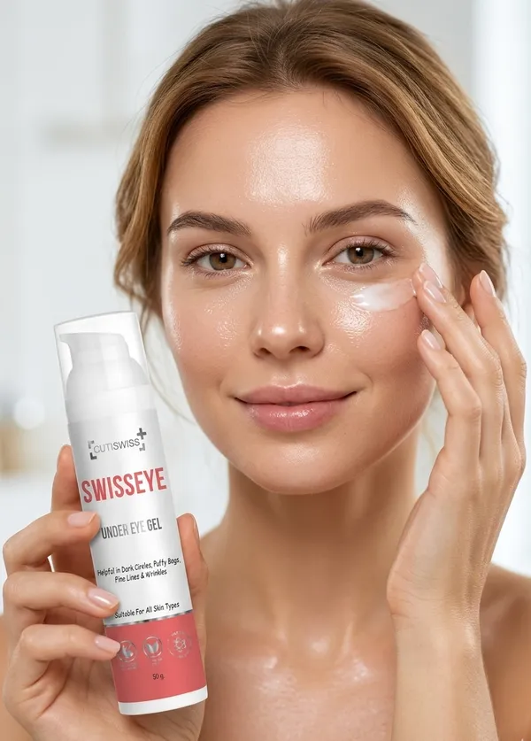 Swisseye_-_Under_Eye_Gel_|_Enriched_With_Glycerin,_Almond_Oil_&_Soya_Oil_|_Targets_Under-Eye_Puffiness,_Dark_Circles,_And_Dryness_|_Lightweight,_Non-Greasy_Gel_To_Rejuvenates_And_Hydrate_Delicate_Under-Eye_Area_For_A_Refreshed_And_Youthful_Look_|_50Gm