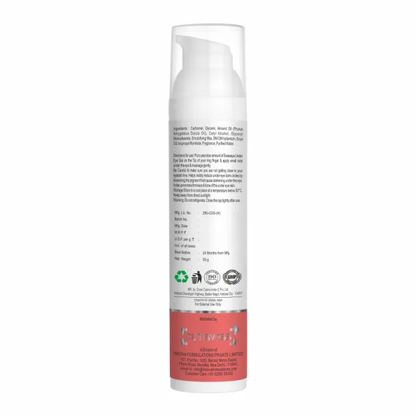 Swisseye_-_Under_Eye_Gel_|_Enriched_With_Glycerin,_Almond_Oil_&_Soya_Oil_|_Targets_Under-Eye_Puffiness,_Dark_Circles,_And_Dryness_|_Lightweight,_Non-Greasy_Gel_To_Rejuvenates_And_Hydrate_Delicate_Under-Eye_Area_For_A_Refreshed_And_Youthful_Look_|_50Gm