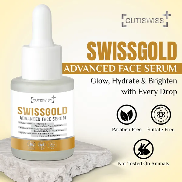 Swissgold_Advanced_Face_Serum_|_A_Premium,_Advanced_Serum_To_Brighten,_Hydrate,_And_Rejuvenate_Skin_|_An_Innovative_Blend_Of_Vitamin_C,_Niacinamide,_Alpha-Arbutin,_Hyaluronic_Acid,_Centella_Asiatica_Extract_&Glycyrrhiza_Glabra_Root_Extract_|_Targets_Dullness,_Uneven_Tone,_Hyperpigmentation,_And_Fine_Lines_For_A_Brighter,_Smoother,_And_More_Radiant_Skin_|_30Ml