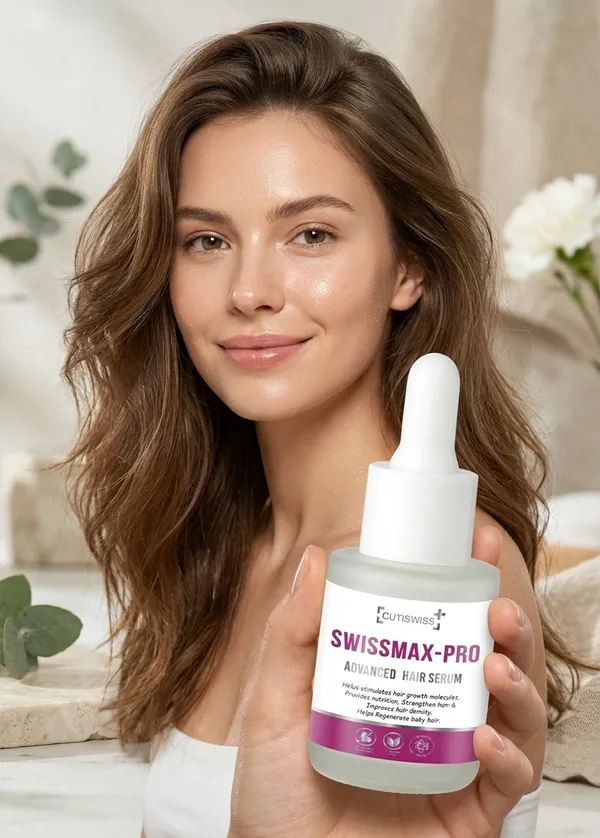 Swissmax-Pro_Advanced_Hair_Serum_|_Enriched_With_Niacinamide,_Biotin,_Chamomile,_Glycerin,_Redensyl,_Larix_Europaea_Wood_Extract,_Camellia_Sinensis_Leaf_Extract,_Apigenin,_Oleanolic_Acid,_Pisum_Sativum_Sprout_Extract_&_Capila_Longa_|_Calm,_Irritation_And_Inflammation_Free_Scalp_|_Targets_Hair_Thinning_&_Hair_Loss_|_30Ml