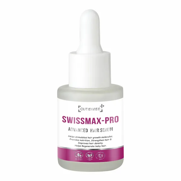 Swissmax-Pro_Advanced_Hair_Serum_|_Enriched_With_Niacinamide,_Biotin,_Chamomile,_Glycerin,_Redensyl,_Larix_Europaea_Wood_Extract,_Camellia_Sinensis_Leaf_Extract,_Apigenin,_Oleanolic_Acid,_Pisum_Sativum_Sprout_Extract_&_Capila_Longa_|_Calm,_Irritation_And_Inflammation_Free_Scalp_|_Targets_Hair_Thinning_&_Hair_Loss_|_30Ml