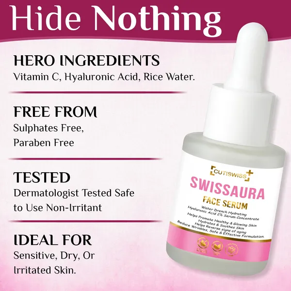 Swissaura_Face_Serum_|_Perfect_Combination_Of_Hyaluronic_Acid_2%,_Vitamin_C_&_Rice_Water_|_For_Hydrated,_Brighter,_And_Healthier_Skin_|_Helps_Fix_Dryness,_Uneven_Skin_Tone_&_Fine_Lines_|_Provides_Skin_With_Essential_Nutrients_And_Antioxidants_|_30Ml