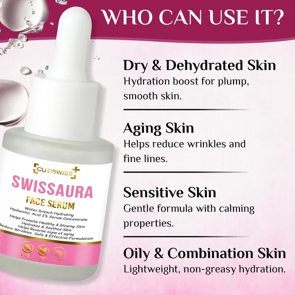 Swissaura_Face_Serum_|_Perfect_Combination_Of_Hyaluronic_Acid_2%,_Vitamin_C_&_Rice_Water_|_For_Hydrated,_Brighter,_And_Healthier_Skin_|_Helps_Fix_Dryness,_Uneven_Skin_Tone_&_Fine_Lines_|_Provides_Skin_With_Essential_Nutrients_And_Antioxidants_|_30Ml
