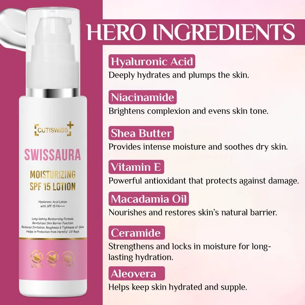 Swissaura_Spf_15_Lotion_|_Spf_15_Face_&_Body_Lotion_|_Combined_Benefits_Of_Hyaluronic_Acid,_Niacinamide,_Shea_Butter,_Macadamia_Oil_&_Spf_15_|_All-Around_Skincare_For_Daily_Hydration,_Nourishment,_And_Protection_|_Helps_Maintain_Skin_Moisture,_Protect_Against_Sun_Damage_&_Promote_Healthy_&_Radiant_Skin_|_100Ml