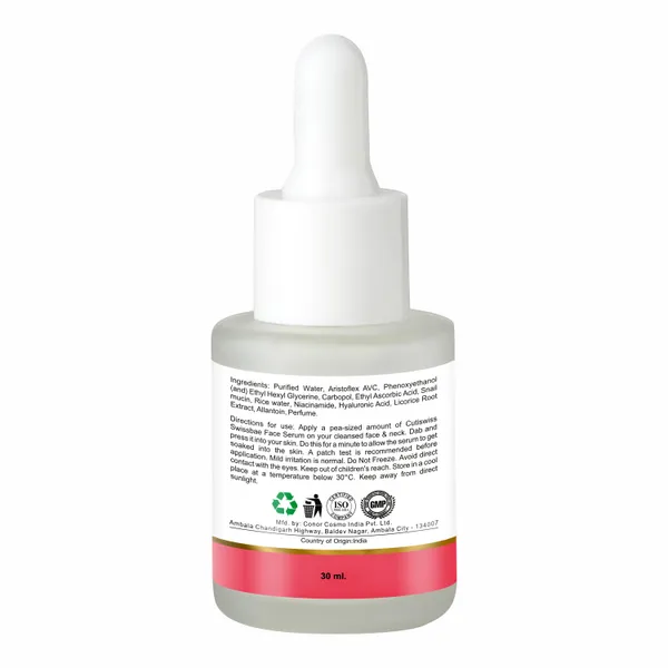 Swissbae_Face_Serum_|_Premium_Korean_Skincare_Product_That_Combines_The_Potent_Power_Of_Snail_Mucin,_Rice_Water,_Niacinamide,_Hyaluronic_Acid,_Licorice_Root_Extract_And_Allantoin_|_Offers_Highly_Effective_Solution_For_Rejuvenating,_Hydrating,_&_Brightening_Skin_|_Helps_Reduce_Fine_Lines,_Uneven_Skin_Tone_&_Improve_Skin_Texture_|_Helps_Combat_Aging,_Hyperpigmentation_&_Dryness_|_30Ml