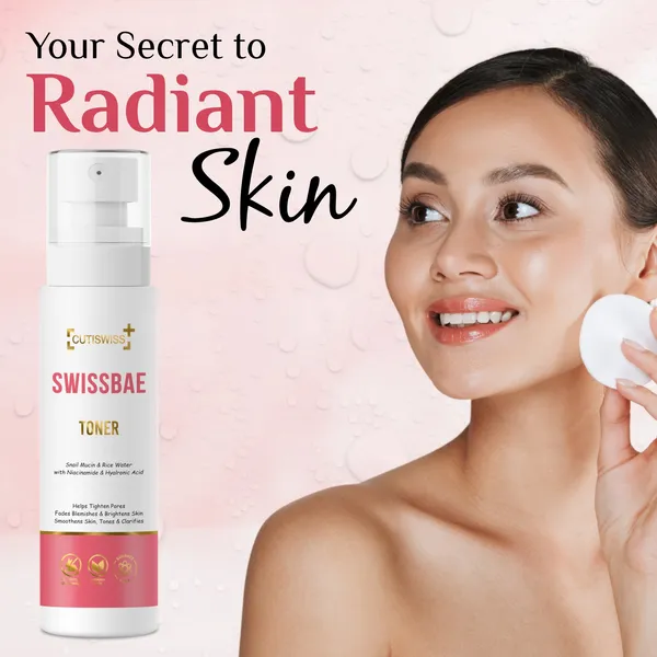 Swissbae_Toner_|_Premium_Korean_Skincare_Product_Formulated_With_Powerful_Ingredients_Like_Snail_Mucin,_Rice_Water,_Vitamin_C,_Niacinamide_&_Hyaluronic_Acid_|_Hydrates,_Brightens_&_Exfoliates_Skin_|_Provides_Soothing_&_Youthful_Benefits_|_Improves_Overall_Skin_Texture,_Leaving_It_Smooth,_Radiant_&_Healthy_|_100_Ml
