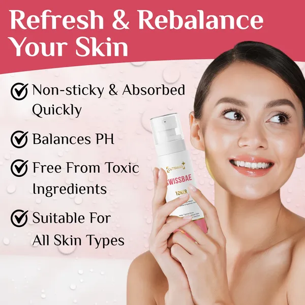 Swissbae_Toner_|_Premium_Korean_Skincare_Product_Formulated_With_Powerful_Ingredients_Like_Snail_Mucin,_Rice_Water,_Vitamin_C,_Niacinamide_&_Hyaluronic_Acid_|_Hydrates,_Brightens_&_Exfoliates_Skin_|_Provides_Soothing_&_Youthful_Benefits_|_Improves_Overall_Skin_Texture,_Leaving_It_Smooth,_Radiant_&_Healthy_|_100_Ml