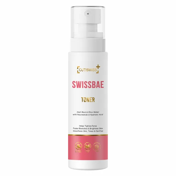 Swissbae_Toner_|_Premium_Korean_Skincare_Product_Formulated_With_Powerful_Ingredients_Like_Snail_Mucin,_Rice_Water,_Vitamin_C,_Niacinamide_&_Hyaluronic_Acid_|_Hydrates,_Brightens_&_Exfoliates_Skin_|_Provides_Soothing_&_Youthful_Benefits_|_Improves_Overall_Skin_Texture,_Leaving_It_Smooth,_Radiant_&_Healthy_|_100_Ml