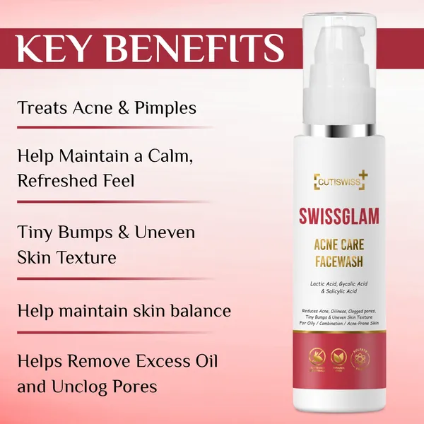 Swissglam_Acne_Care_Facewash_|_Contains_Ingredients_Like_Aloe_Vera_Extract,_Chamomile_Extract,_Papaya_Extract,_Green_Tea_Extract,_Salicylic_Acid,_Benzoyl_Peroxide,_Cucumber_Extract,_Allantoin_&_Vitamin_E_|_Designed_To_Combat_Acne_While_Providing_Additional_Skincare_Benefits_|_For_Smooth,_Radiant_&_Healthy_Skin_|_100Ml